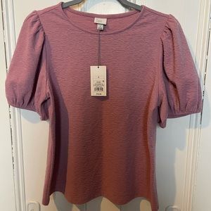 NWT dusty pink top, size S
